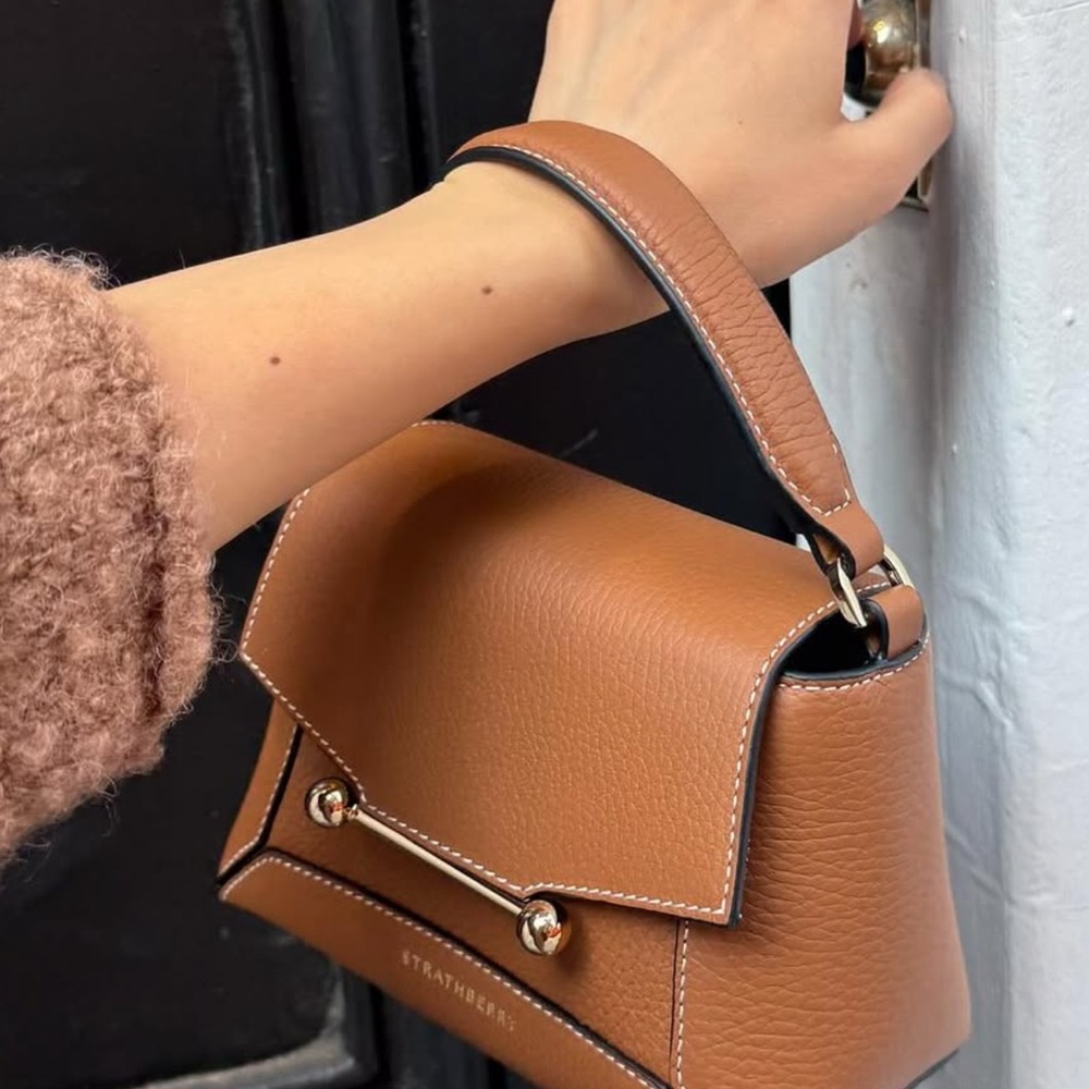 Strathberry Brown Mini Bag